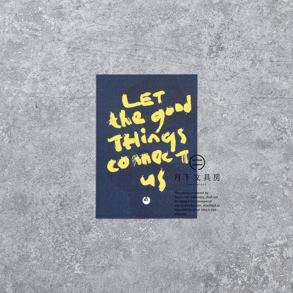 S-498 | 八八木 x 月下文具房 明信片 (let the goodthings connect us)
