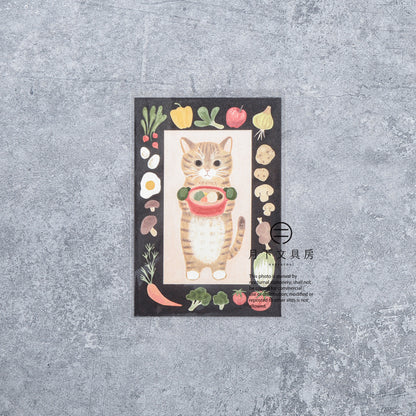 S-526 | 4legs 繪本中的貓 明信片 (曼基康貓)