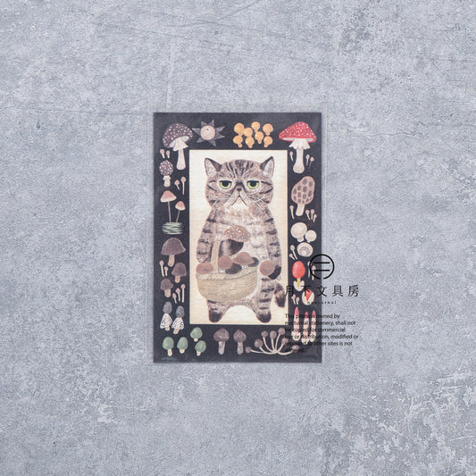 S-527 | 4 LEGS 繪本中的貓 明信片 (異國短毛貓)