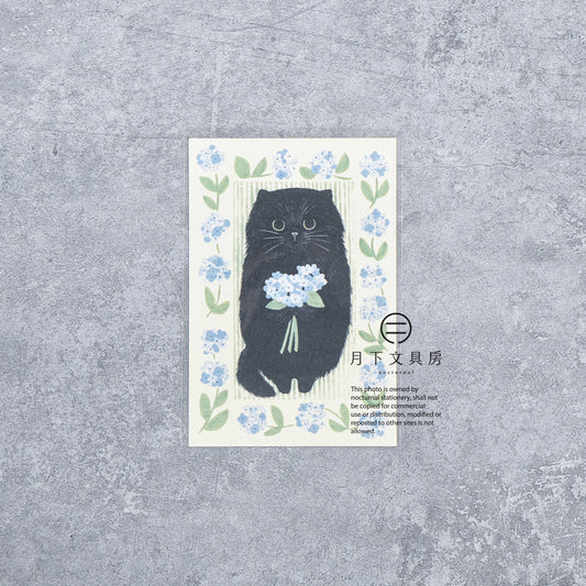 S-528 | 4 LEGS 繪本中的貓 明信片 (毛茸茸的貓)