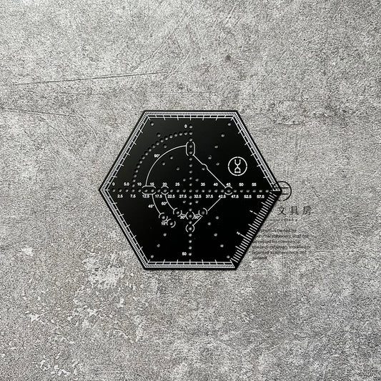 T-335 | YUAN DESIGN STUDIO Hexagonal Ruler  (點尺)