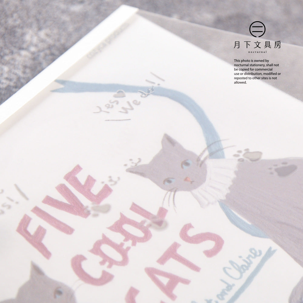 T-638 | 表現社 x Violet & Claire 特厚便條本 (FIVE COOL CATS)