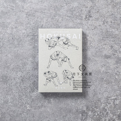 T-745 | 東京製版 Rubber Stamp Collection 橡皮印章組 (葛飾北齋．相撲)