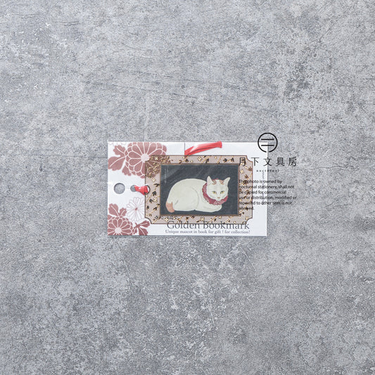 T-758 | etdgistorage 浮世繪金屬書籤 (白貓)