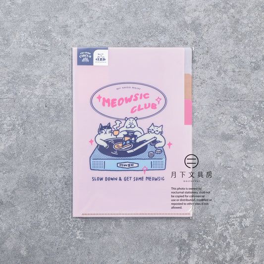 T-807 | FRONTIER CREATORS CIRCUS A5 三層文件夾 (黑白小姐)