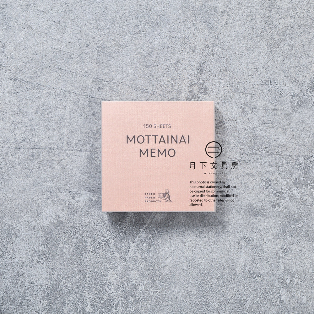 T-823 | TAKEO MOTTAINAI MEMO 花紋便條紙 (氈紋)