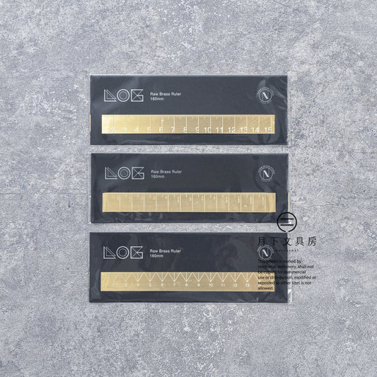 T-856 | NAMIB DESIGN STUDIO LOG Ruler 黃銅直尺