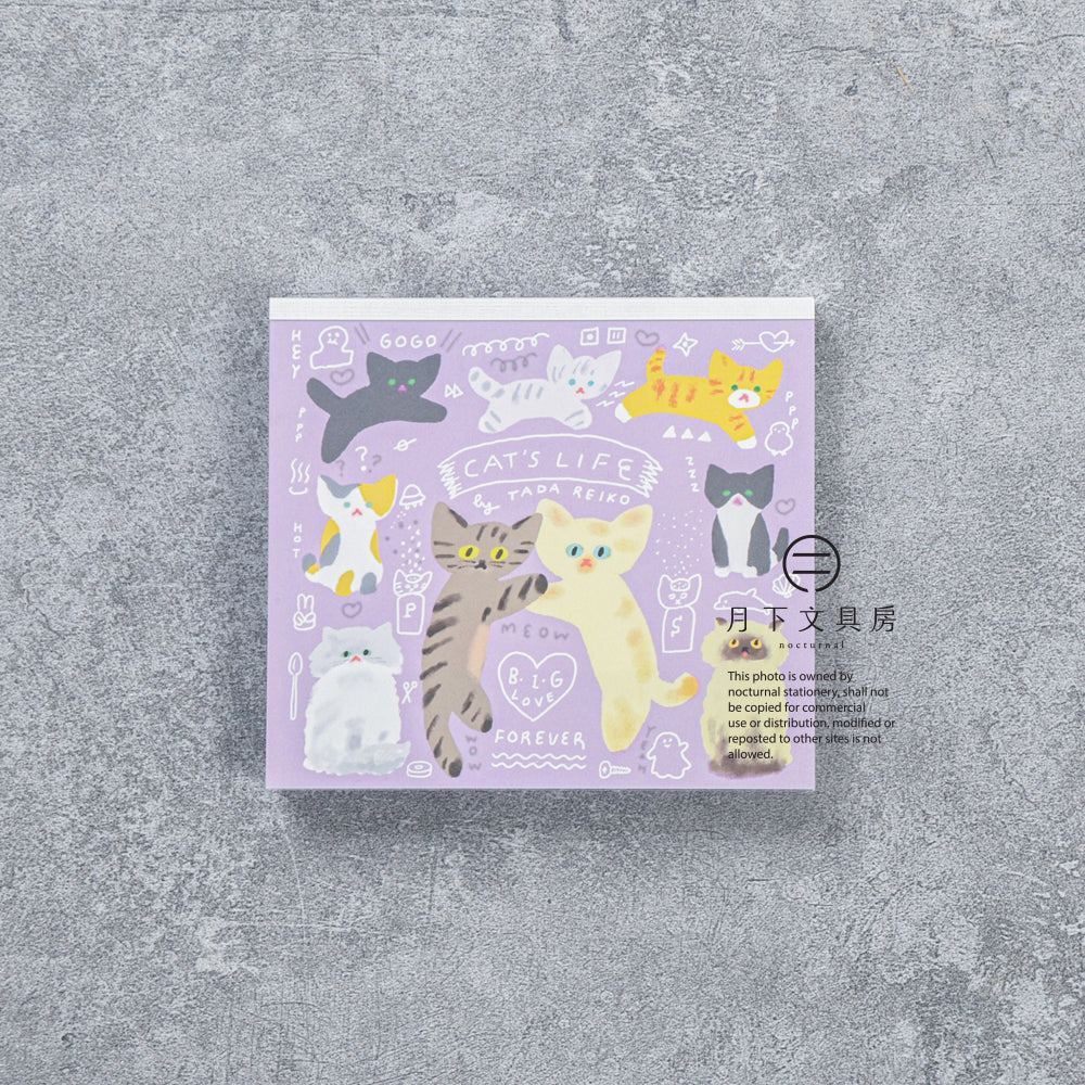 T-869 | 表現社 x 多田玲子 特厚便條本 (CAT'S LIFE)