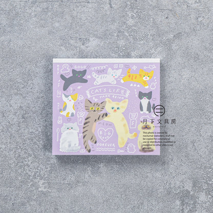 T-869 | 表現社 x 多田玲子 特厚便條本 (CAT'S LIFE)