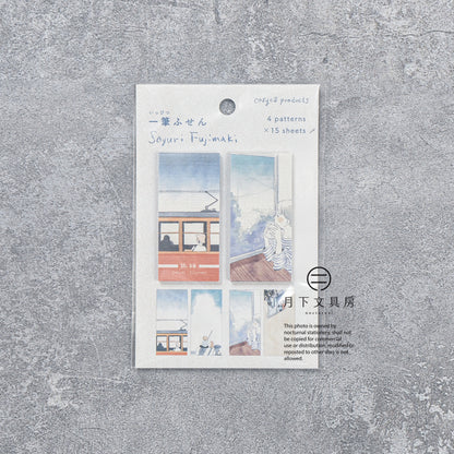 T-872 | 表現社 x 藤巻佐有梨 迷你一筆盞便利貼 (旅路・生活)