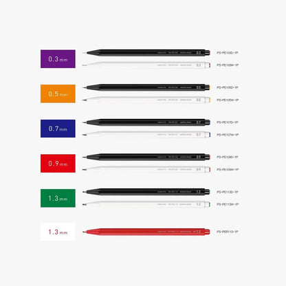 P-76E | KOKUYO enpitsu sharp 六角鉛芯筆 1.3mm (黑色/白色/紅色紅芯)
