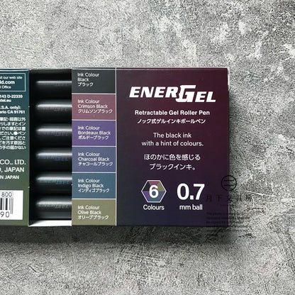 P-129 | PENTEL 20週年限量版 ENERGEL Black Colors Collection 0.7mm (6色組)