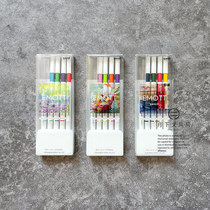P-142 | UNI EMOTT pencil 彩色鉛芯筆 No.1 - No.3 (4色組)